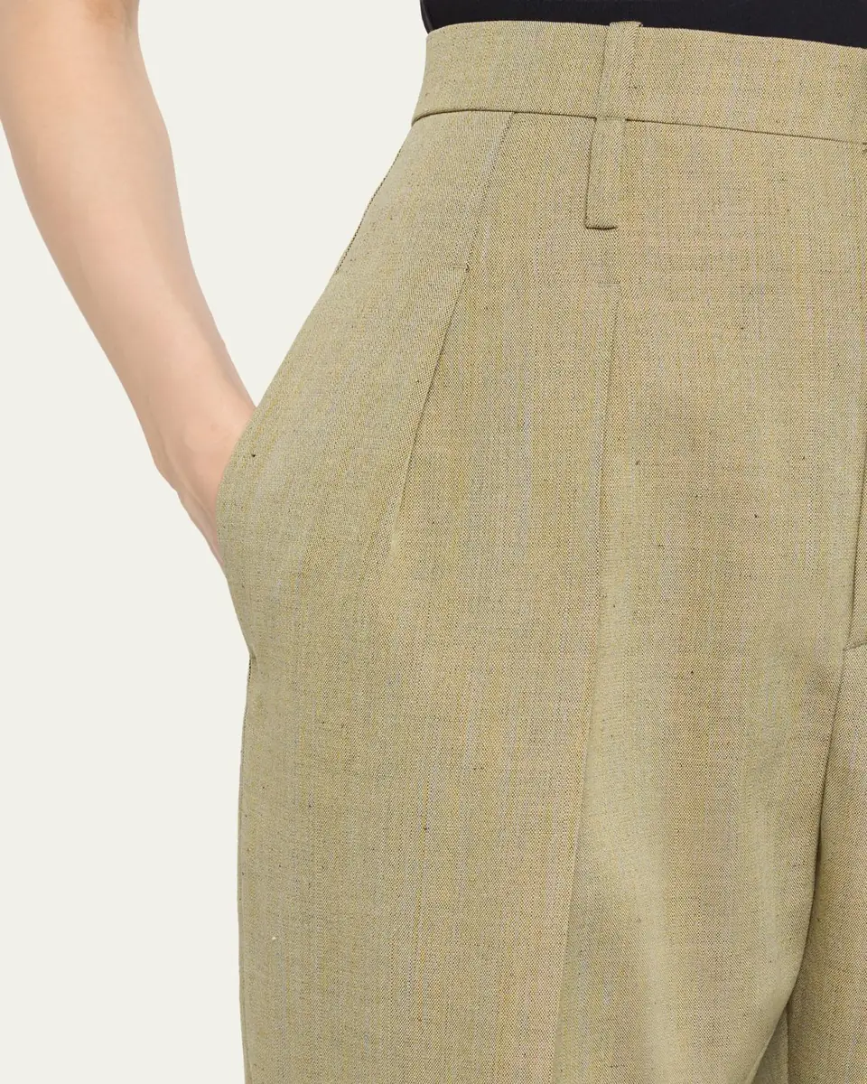Tom Ford Double-Pleated Wool Straight-Leg Trousers | Thumbnail 5 Tom Ford Double-Pleated Wool Straight-Leg Trousers | Thumbnail 5