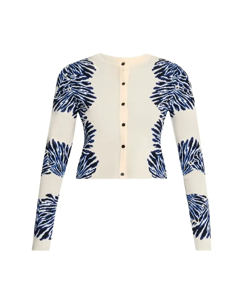 Ulla Johnson Carina Jacquard Knit Cardigan | Image 1 Ulla Johnson Carina Jacquard Knit Cardigan | Image 1