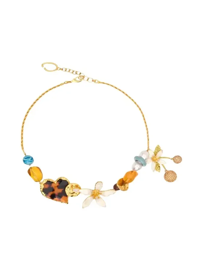 Orange Blossom Charm Necklace