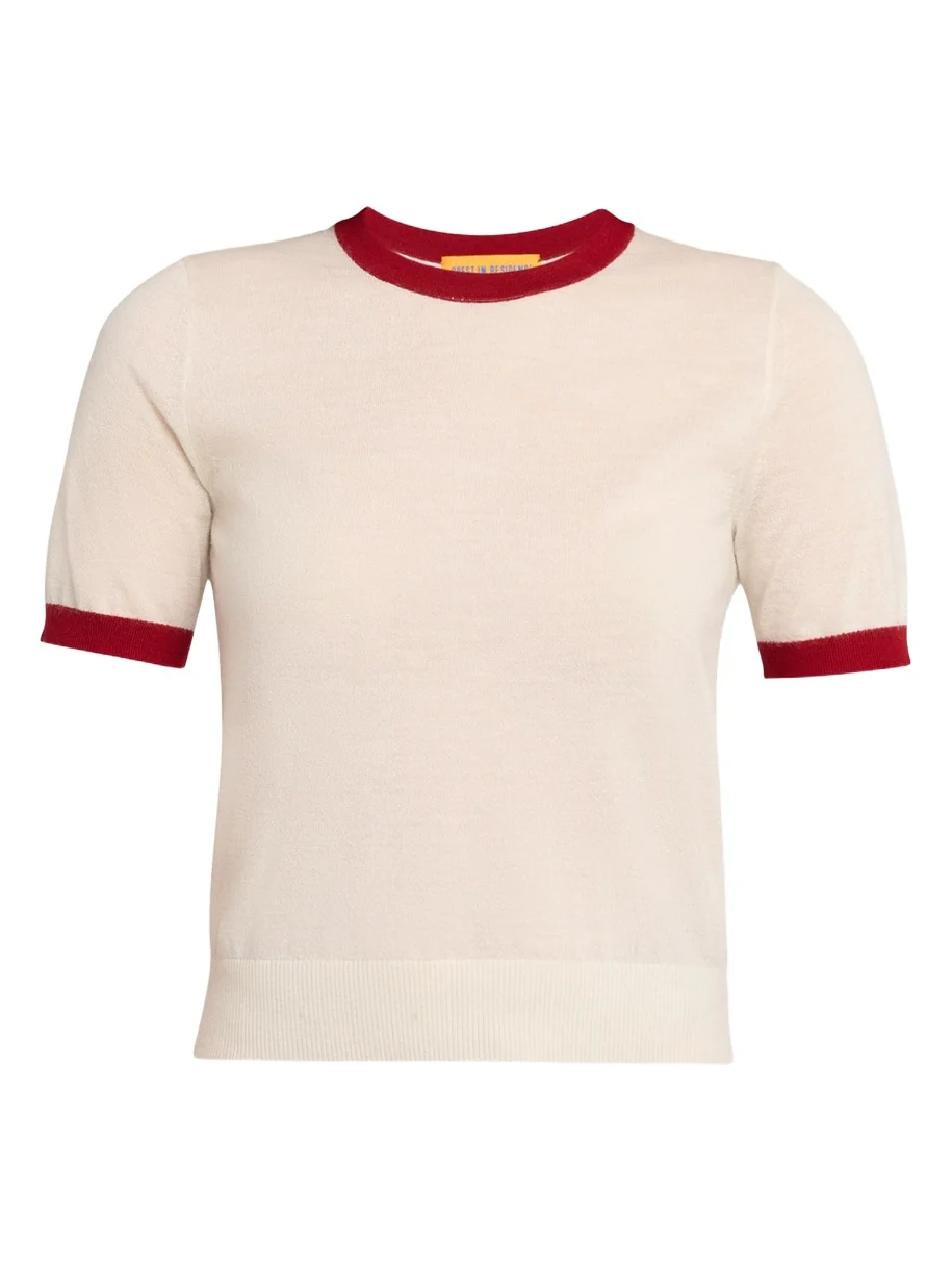 Guest In Residence Airy Ringer Cashmere Tee