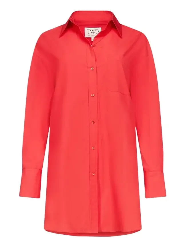 TWP Big Joe Cotton Button-Front Shirtdress