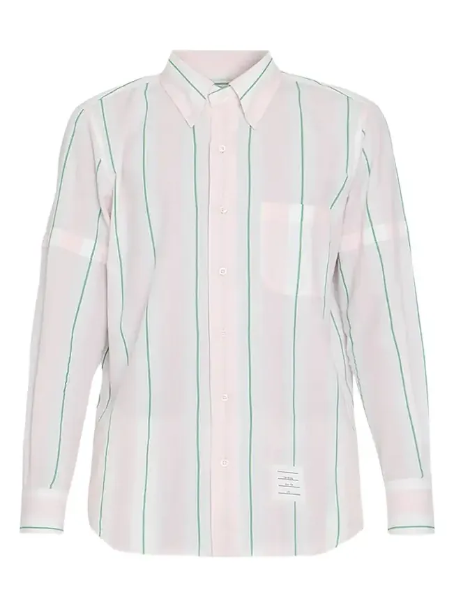 Striped Long-Sleeve Cotton Shirt Striped Long-Sleeve Cotton Shirt