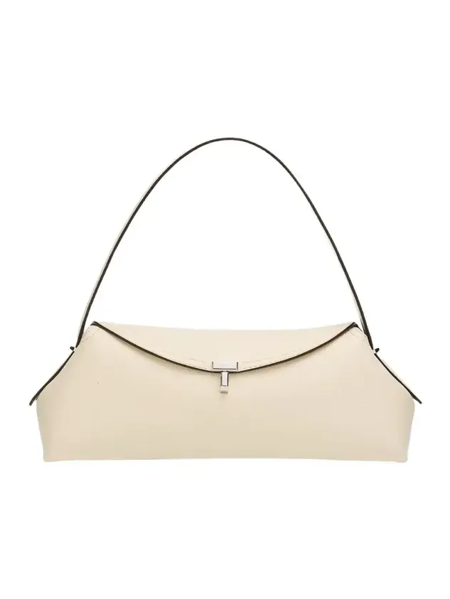 T-Lock Grained Leather Shoulder Bag