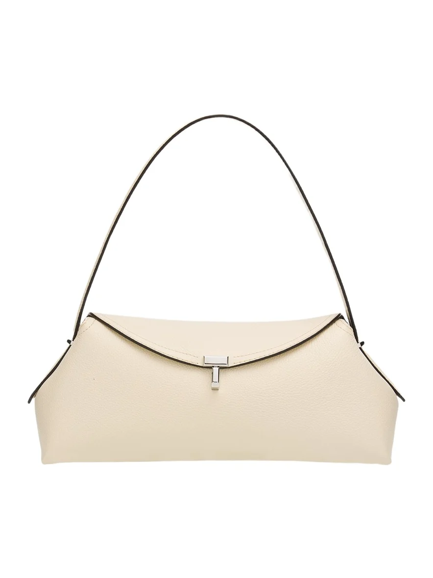T-Lock Grained Leather Shoulder Bag T-Lock Grained Leather Shoulder Bag