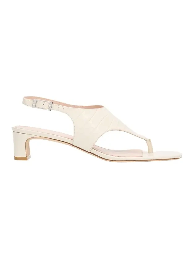 40mm Baby Babette Croc-Embossed Leather Thong Sandals 40mm Baby Babette Croc-Embossed Leather Thong Sandals