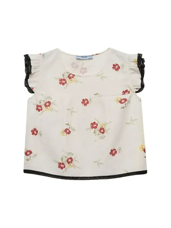Floral Linen Top