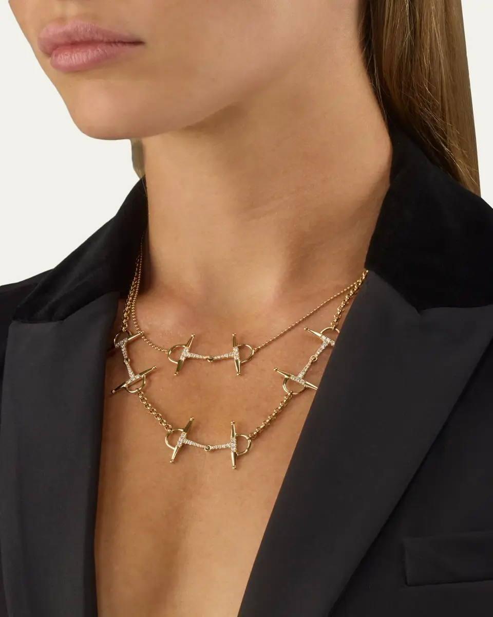 Graziela Gems 18K Solo Diamond Bit Necklace | Thumbnail 2 Graziela Gems 18K Solo Diamond Bit Necklace | Thumbnail 2