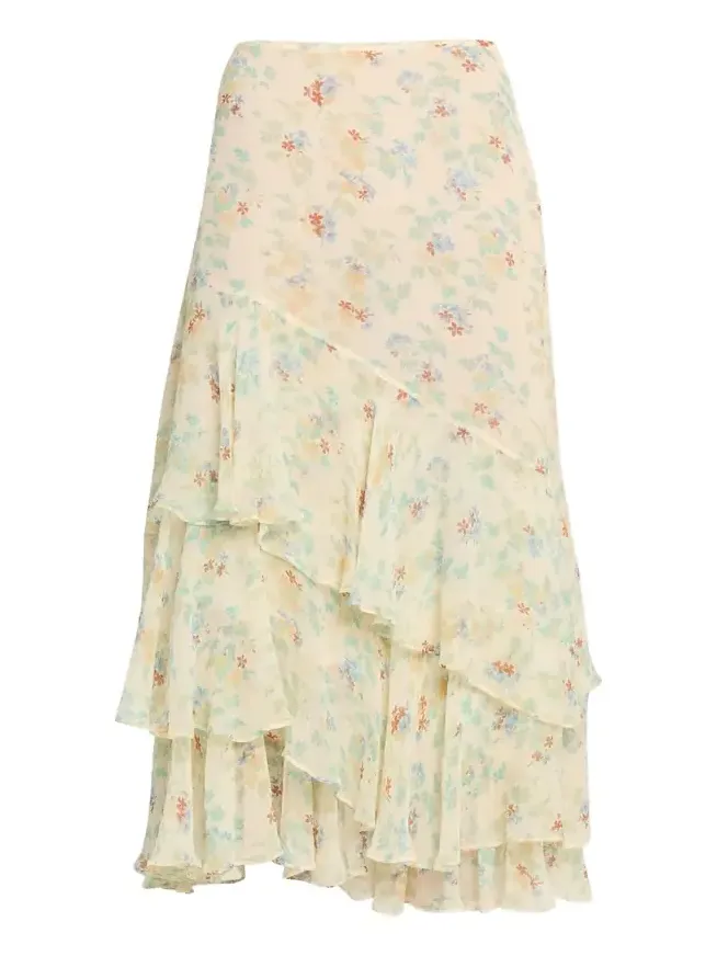 Meadow Silk Midi Skirt Meadow Silk Midi Skirt