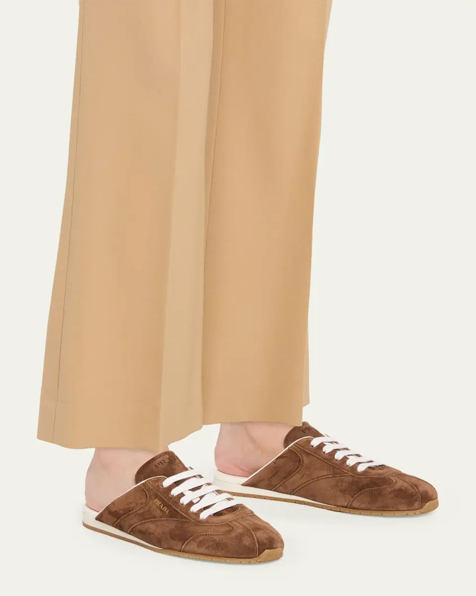 Prada Spark Suede Sneaker Mules | Thumbnail 2 Prada Spark Suede Sneaker Mules | Thumbnail 2