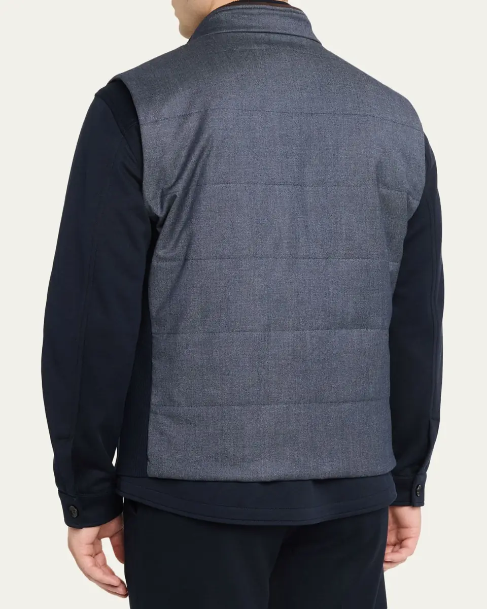 Baldassari Men's Arena Vest with Knit Inserts | Thumbnail 3
