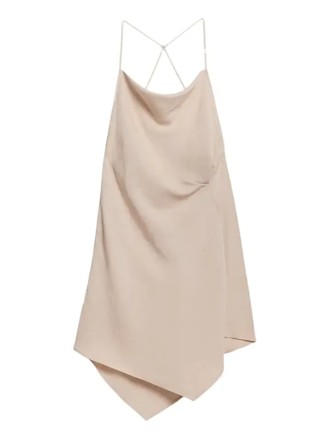 Open-Back Knot Slip Dress