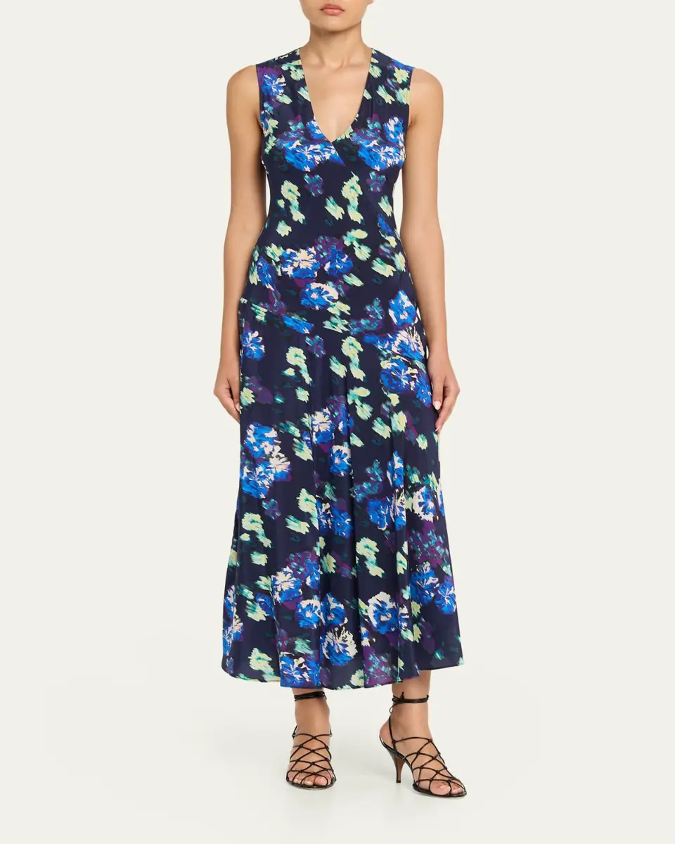 Ulla Johnson Elowen Floral Silk Maxi Dress | Thumbnail 2