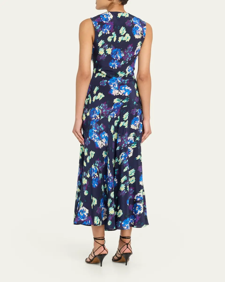 Ulla Johnson Elowen Floral Silk Maxi Dress | Thumbnail 3