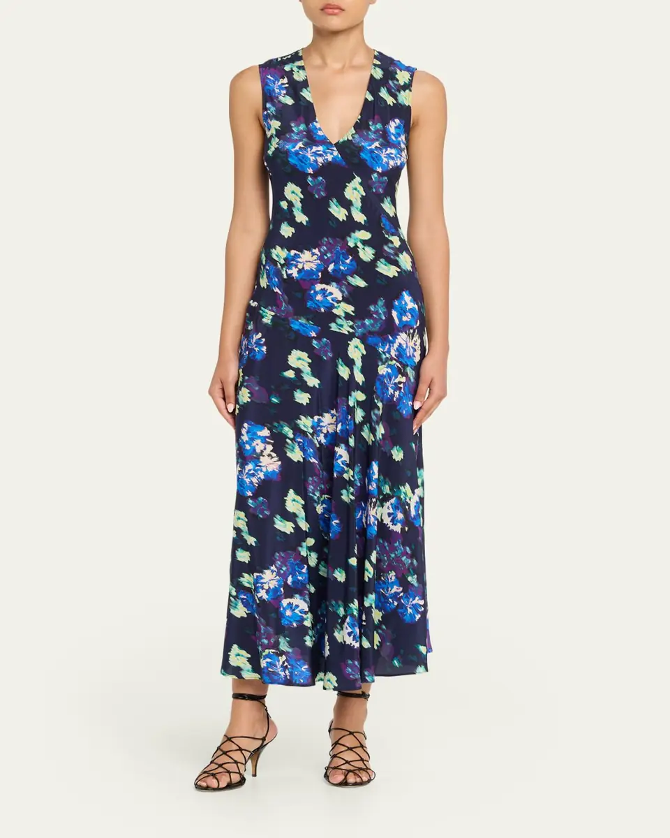 Ulla Johnson Elowen Floral Silk Maxi Dress | Thumbnail 4