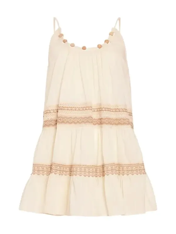 Jovie Embroidered Mini Dress