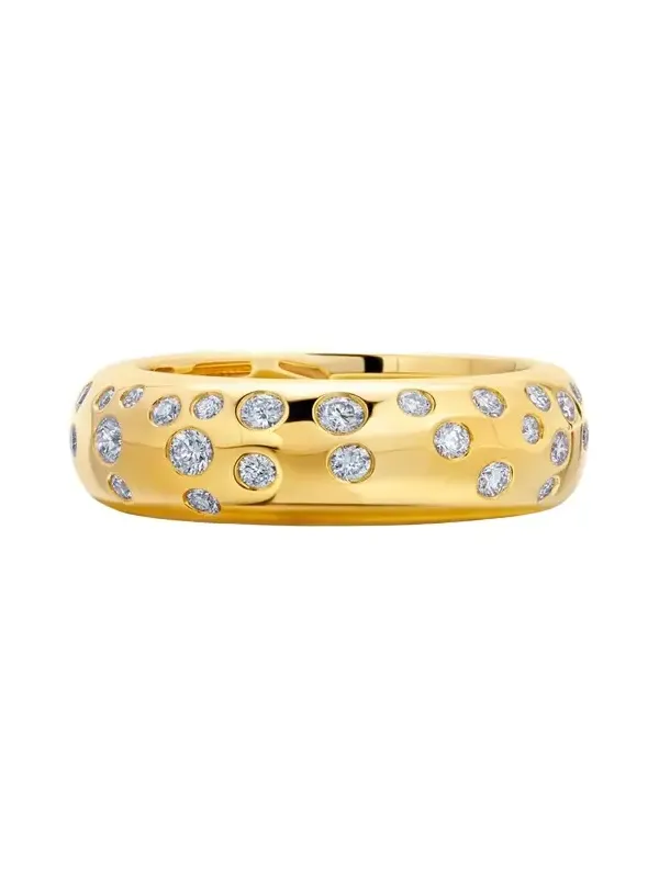 Graziela Gems 18K Dazzling Floating Diamond Cigar Band