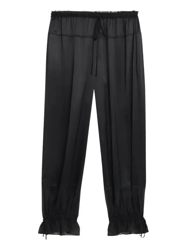 Camile Silk Drawstring Pants Camile Silk Drawstring Pants