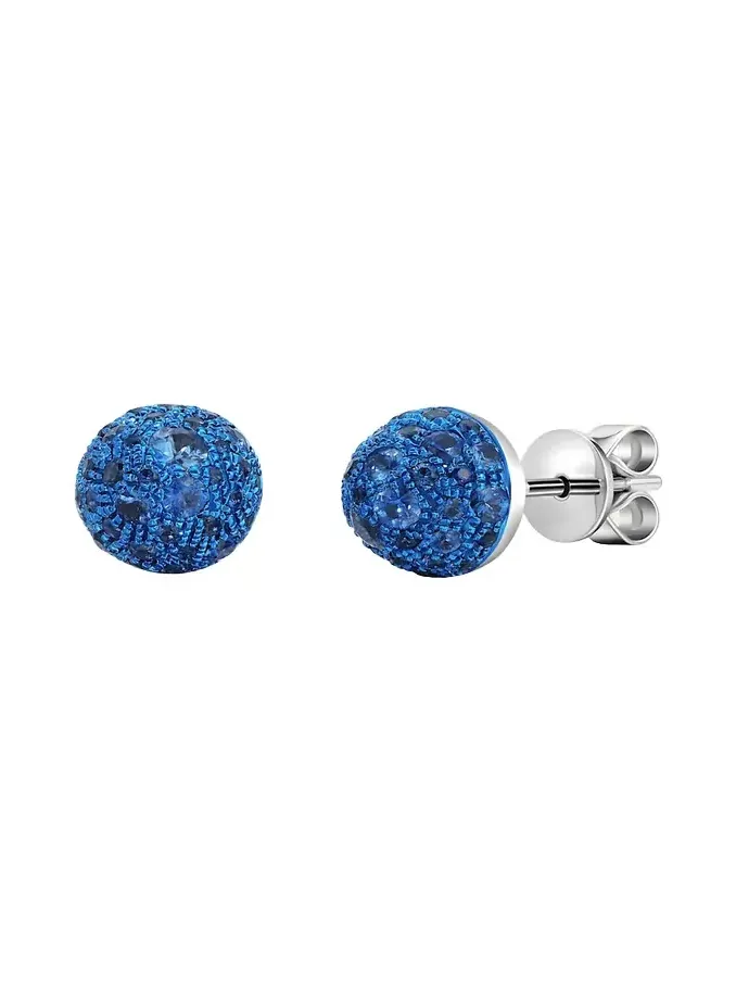 18K Blue Sapphire Bahia Stud Earrings 18K Blue Sapphire Bahia Stud Earrings