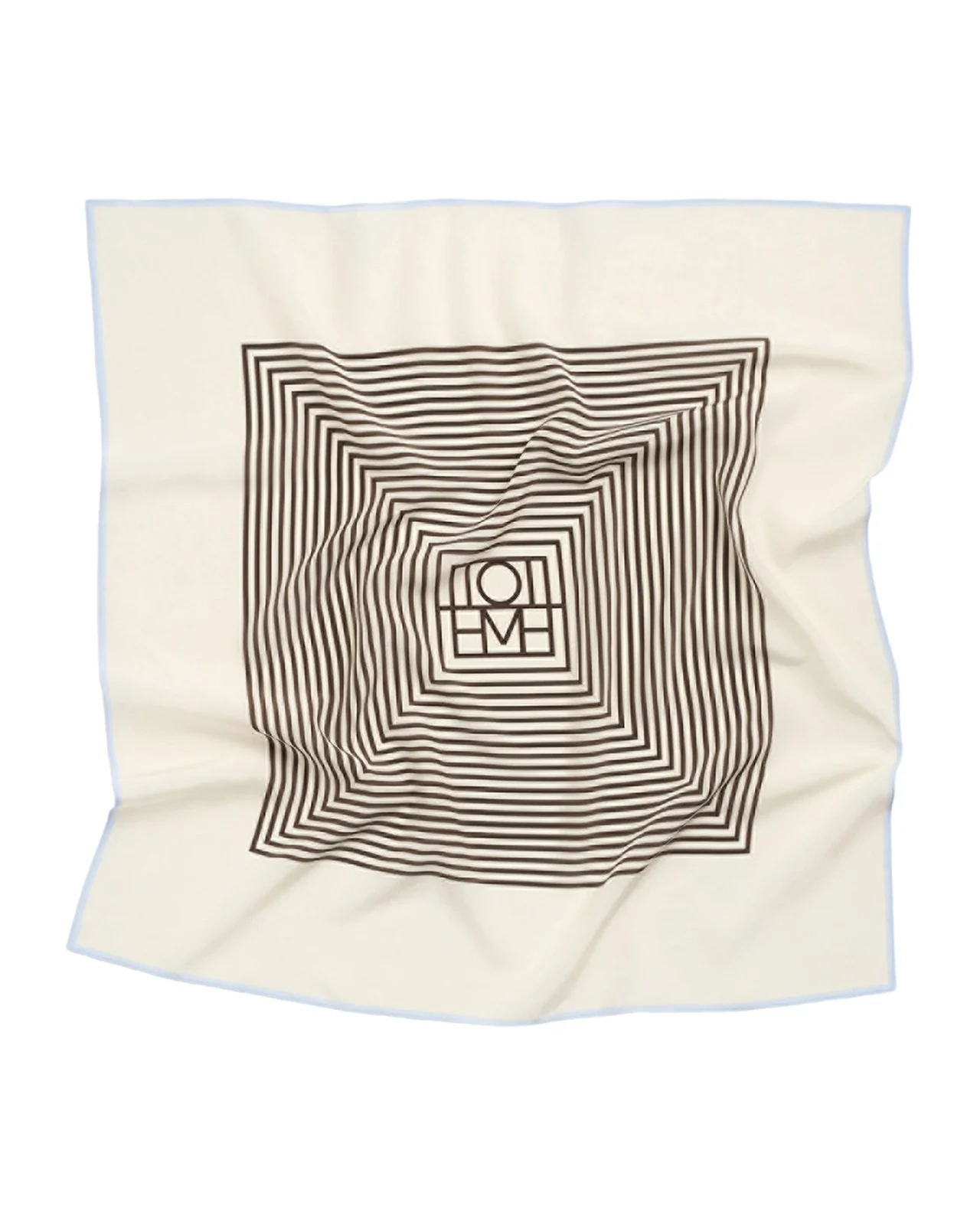 Centered Monogram Silk Scarf Centered Monogram Silk Scarf