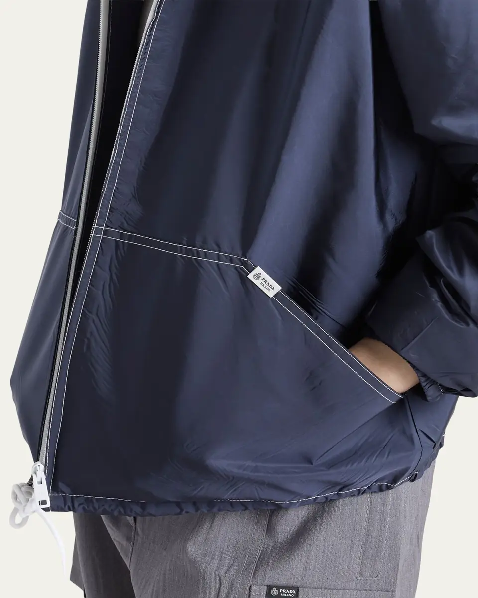 Prada Re-Nylon Zip-Up Jacket | Thumbnail 5 Prada Re-Nylon Zip-Up Jacket | Thumbnail 5