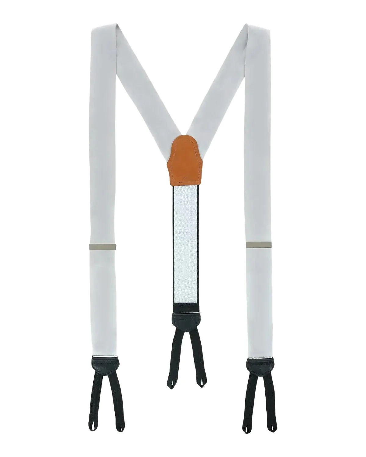 Trafalgar Men's Sutton Solid Silk Suspender Braces