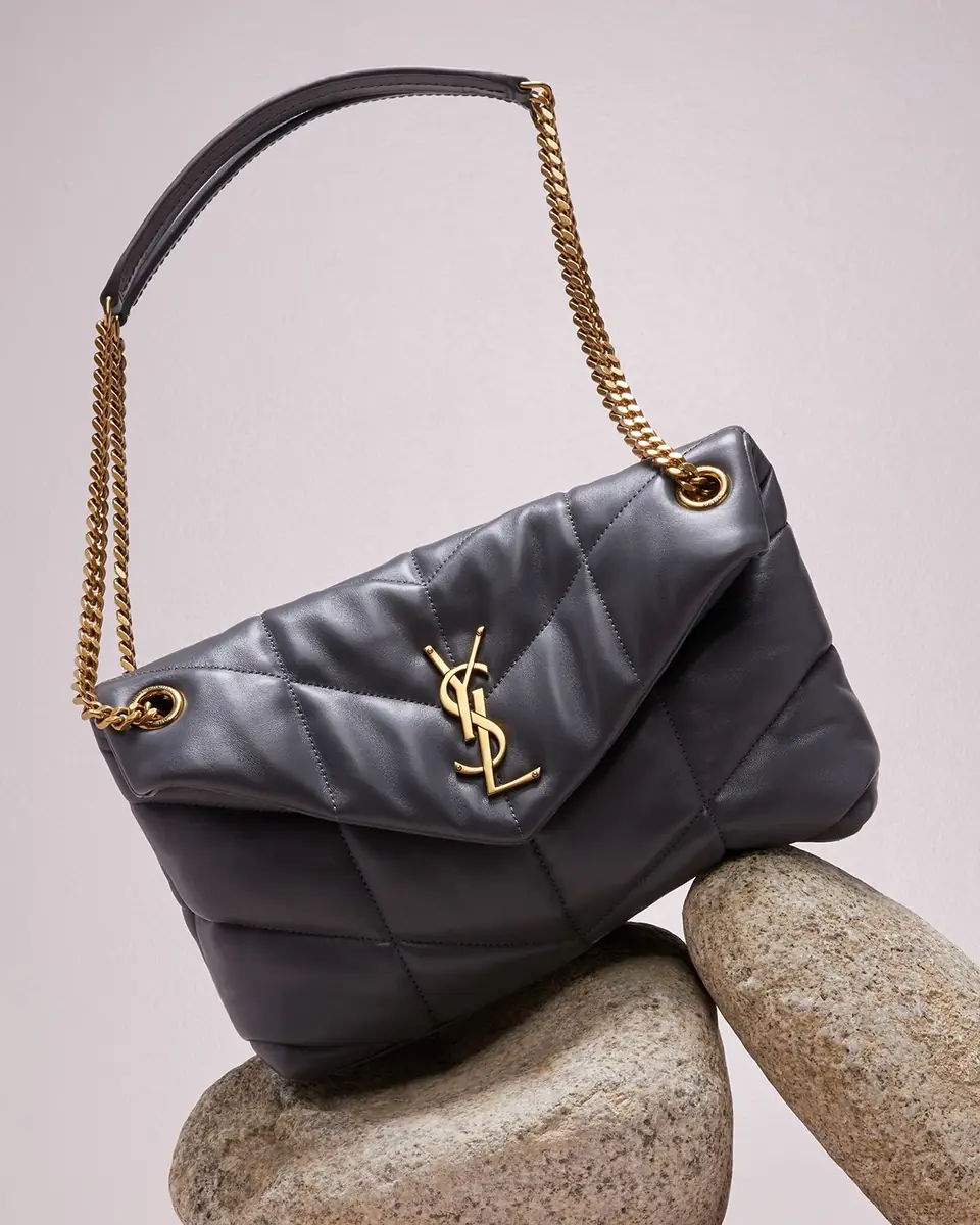 Saint Laurent Lou Puffer Small YSL Shoulder Bag in Quilted Leather | Thumbnail 3
