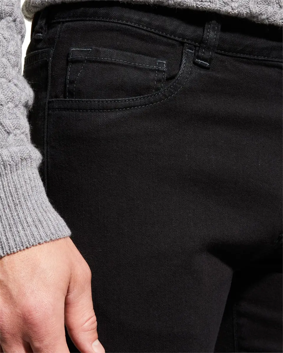 Canali Men's 5-Pocket Solid Stretch Denim Jeans | Thumbnail 4 Canali Men's 5-Pocket Solid Stretch Denim Jeans | Thumbnail 4