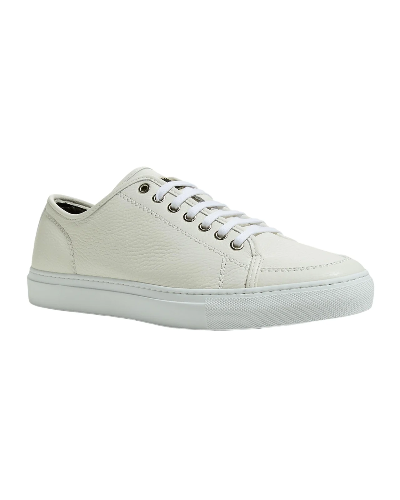 Men's Leather Low-Top Sneakers