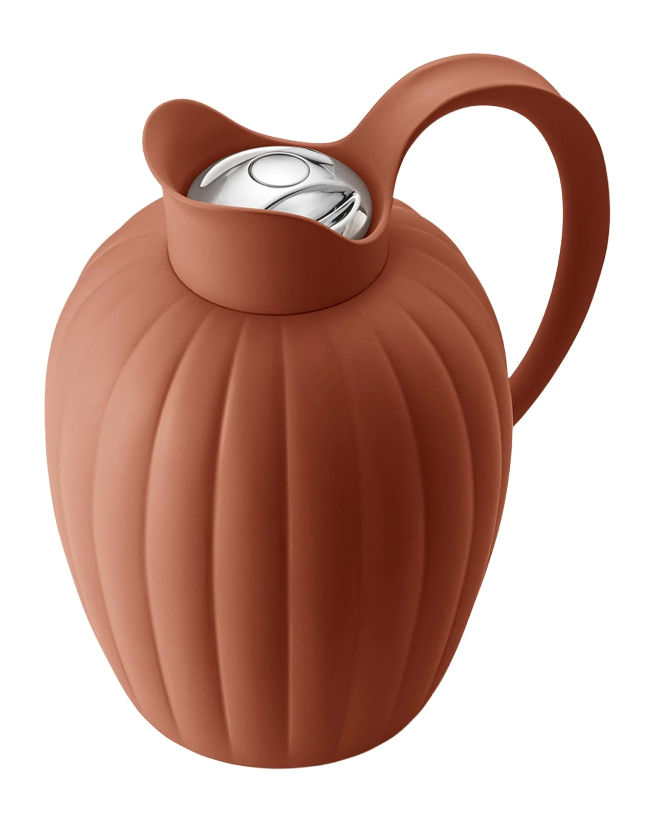 Georg Jensen Bernadotte Terracotta Thermo Jug, 1 Liter