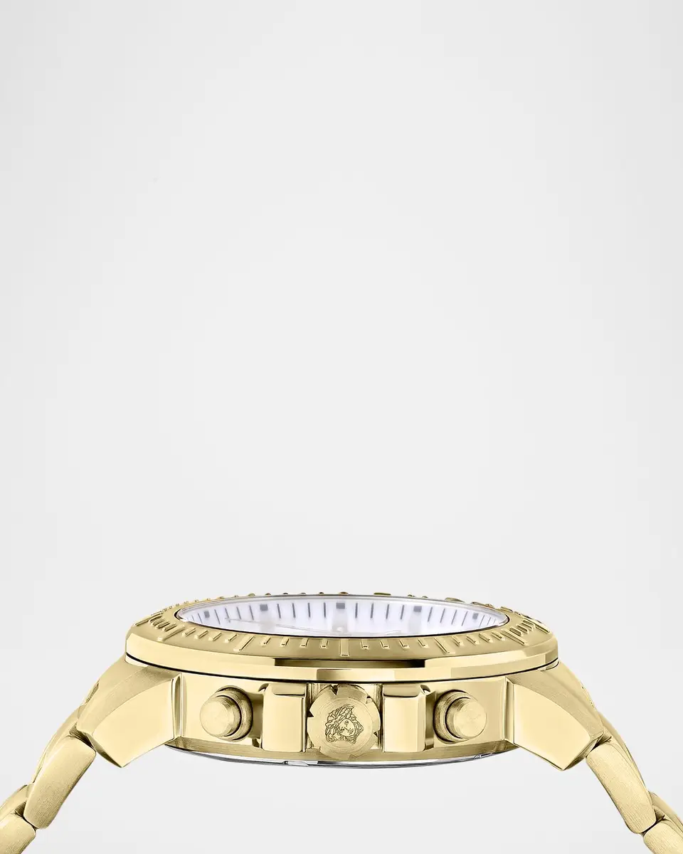 Versace Men's New Chrono IP Yellow Gold Bracelet Watch, 45mm | Thumbnail 2