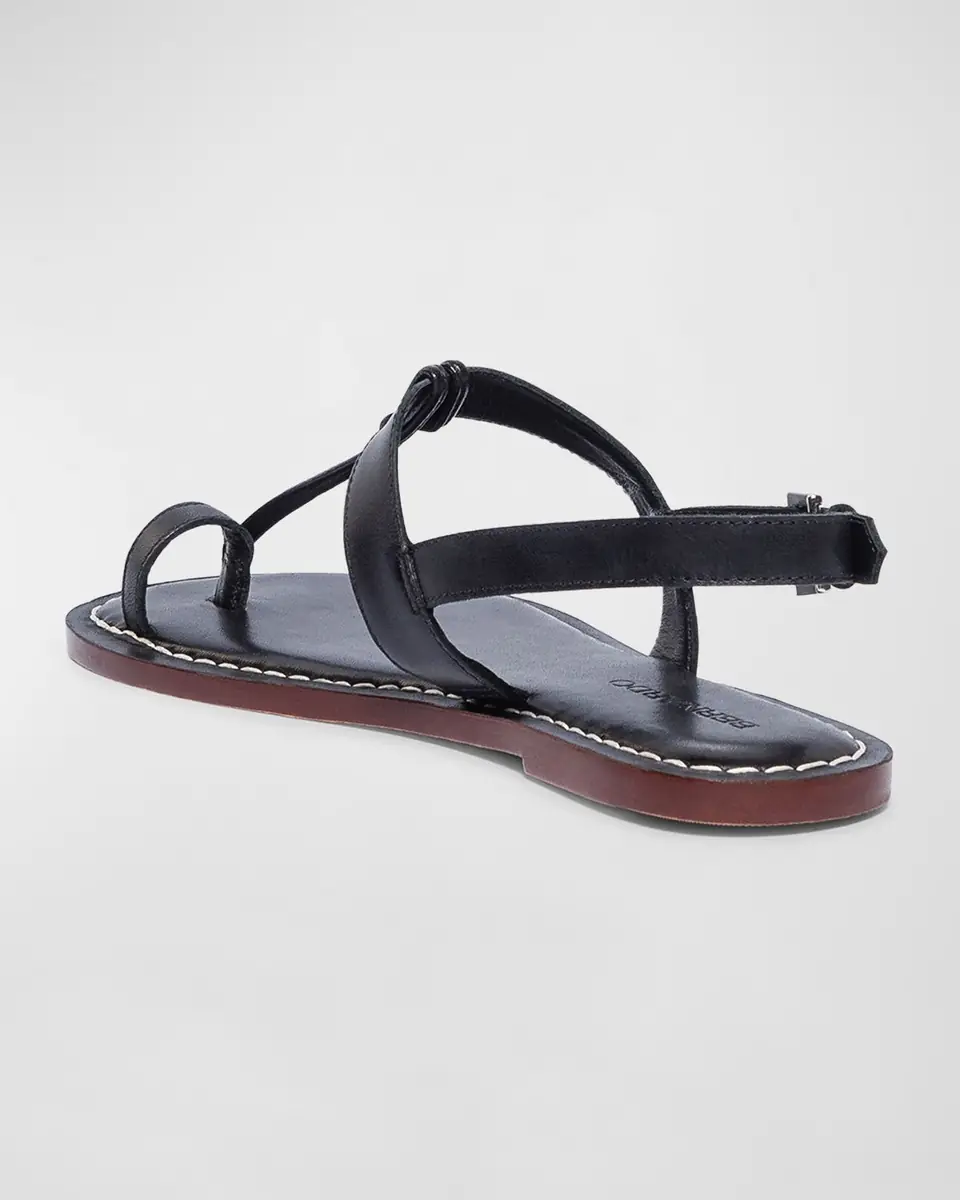 Bernardo Calfskin T-Strap Slingback Sandals | Thumbnail 3