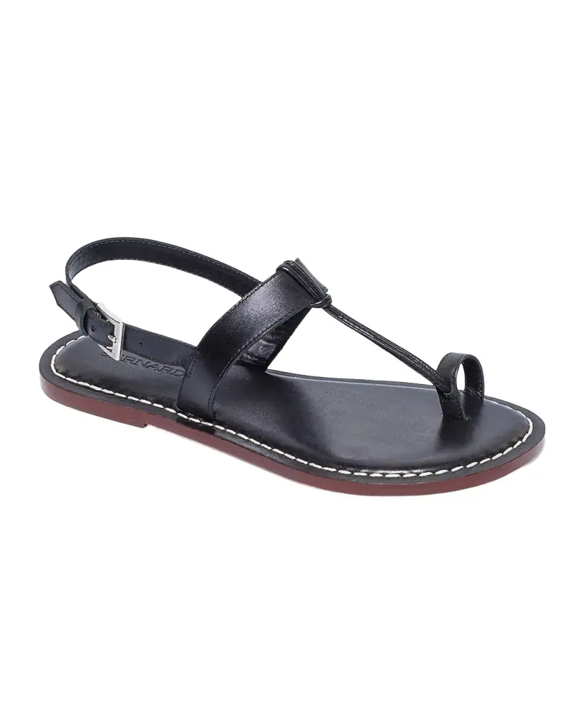 Bernardo Calfskin T-Strap Slingback Sandals | Image 1 Bernardo Calfskin T-Strap Slingback Sandals | Image 1
