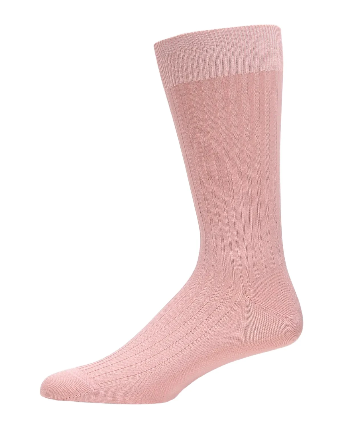 Men's Danvers Ribbed Cotton Mid-Calf Socks
