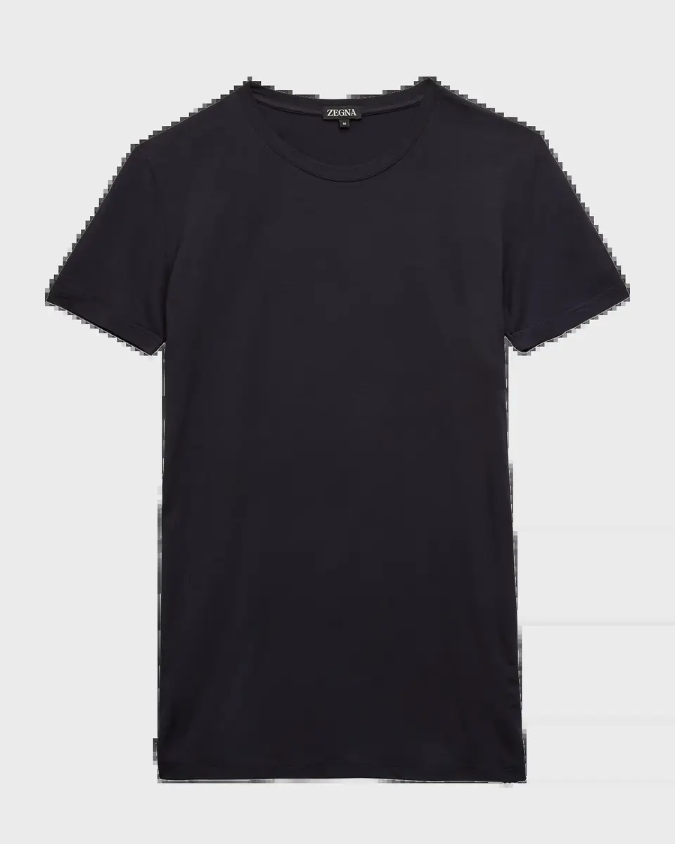 ZEGNA Men's Slim Fit Micromodal Crewneck T-Shirt | Thumbnail 3