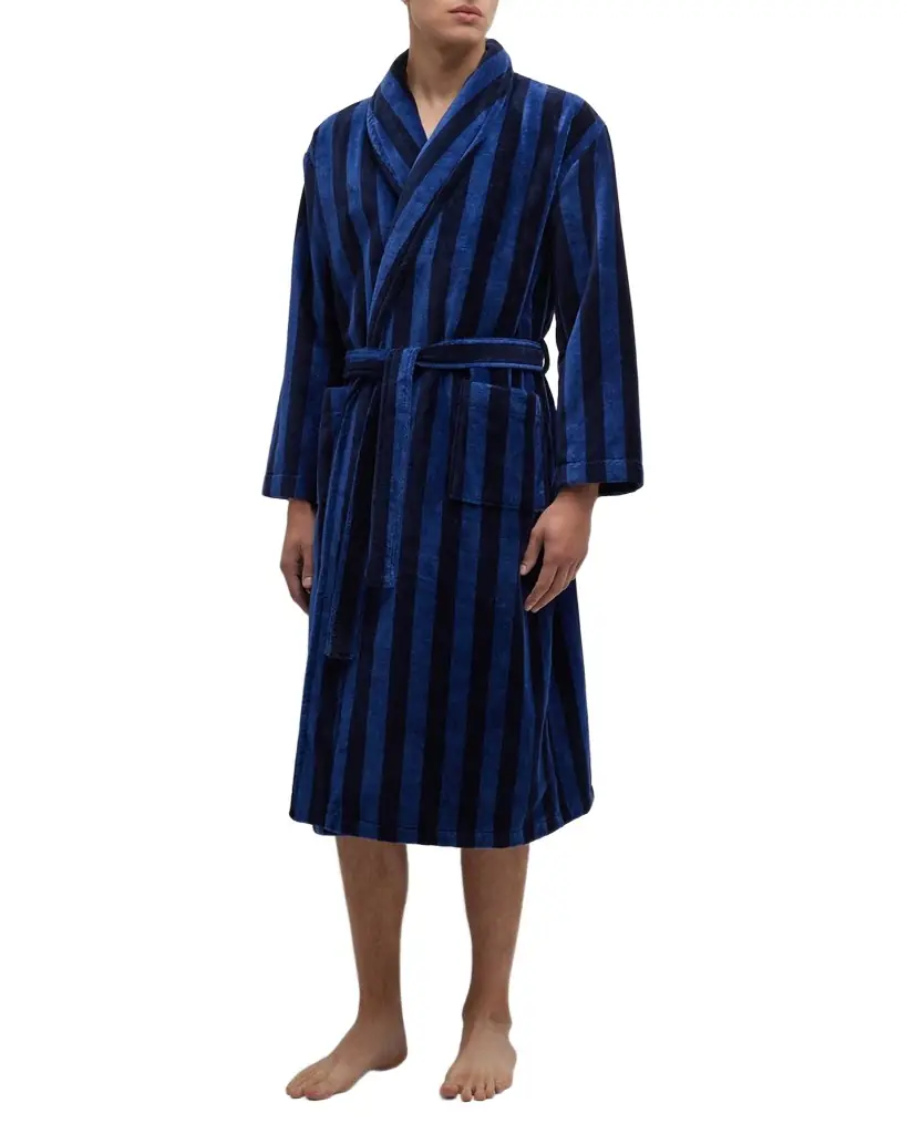 Men's Aston 36 Velour Stripe Robe Men's Aston 36 Velour Stripe Robe