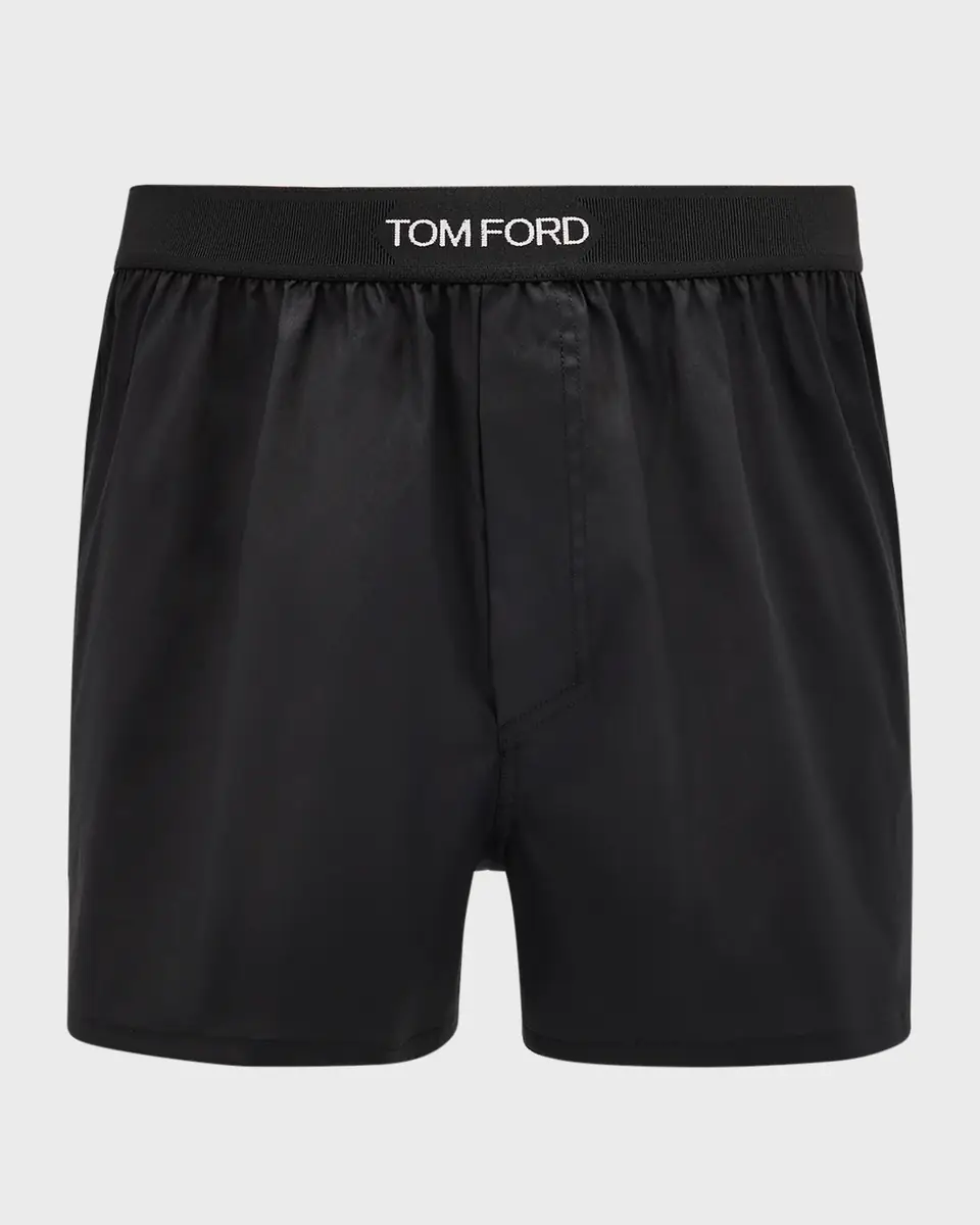 Tom Ford Men's Cotton Poplin Stretch Boxer Shorts | Thumbnail 2