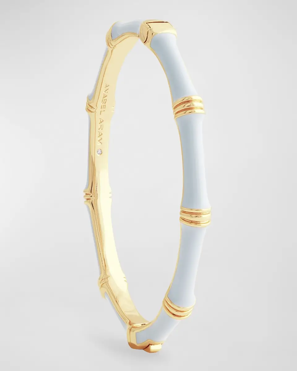 Anabel Aram Jewelry Bamboo Enameled Hinged Bangle | Thumbnail 2 Anabel Aram Jewelry Bamboo Enameled Hinged Bangle | Thumbnail 2