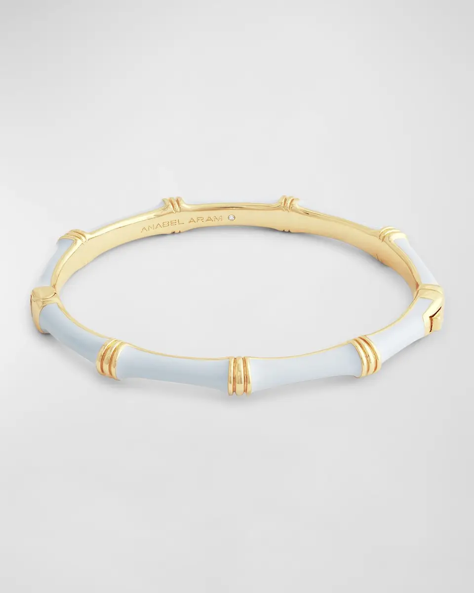 Anabel Aram Jewelry Bamboo Enameled Hinged Bangle | Thumbnail 3 Anabel Aram Jewelry Bamboo Enameled Hinged Bangle | Thumbnail 3