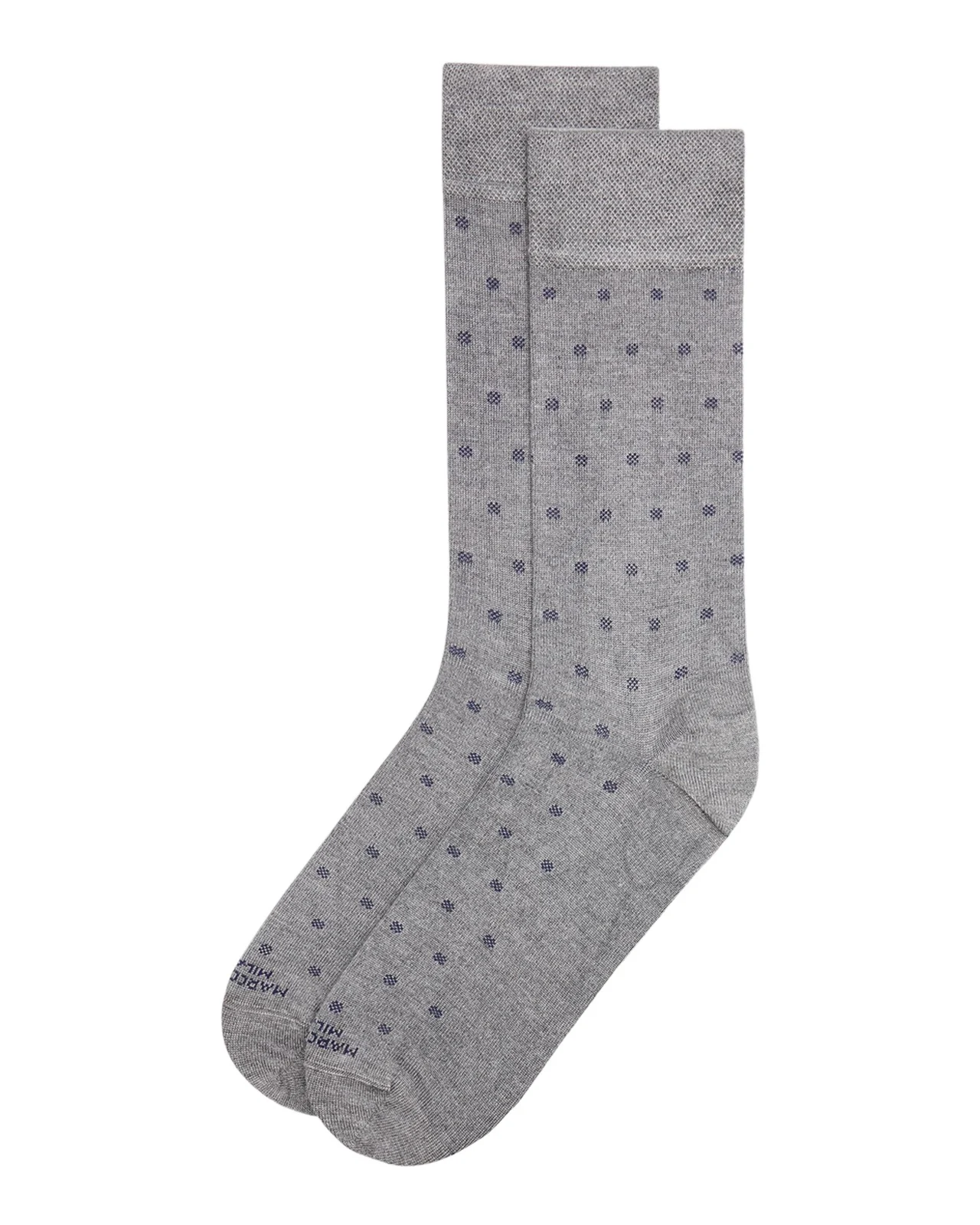 Men's Modal Cashmere Micro Polka Mid-Calf Socks Men's Modal Cashmere Micro Polka Mid-Calf Socks