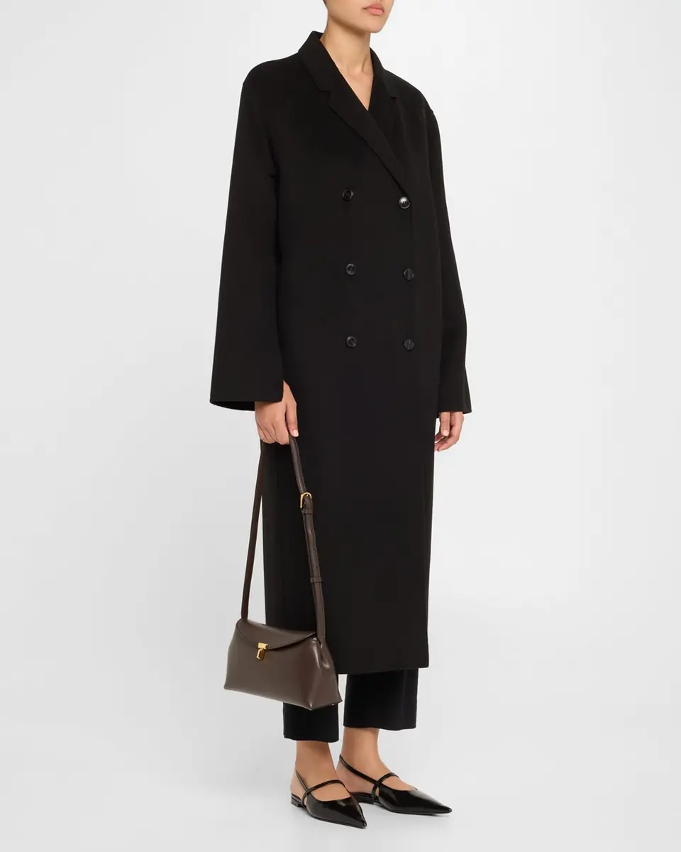 TOTEME T Lock Flap Leather Clutch Bag | Thumbnail 4 TOTEME T Lock Flap Leather Clutch Bag | Thumbnail 4
