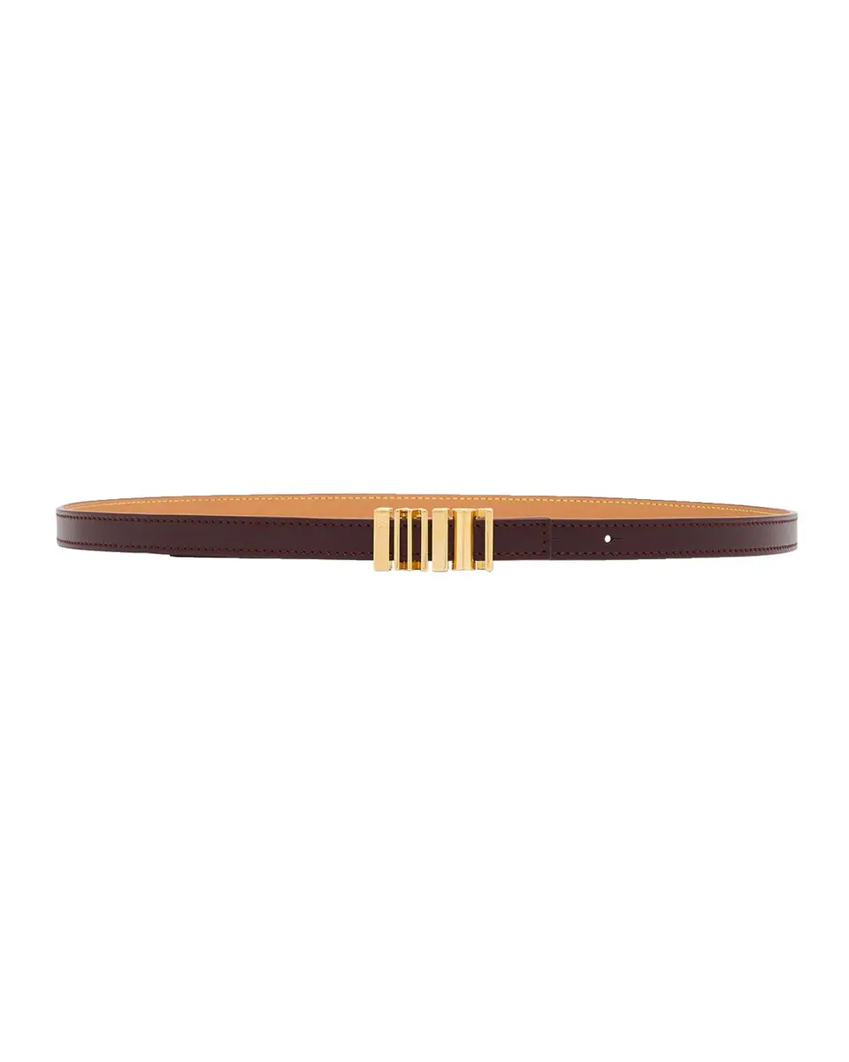Loewe Graphic Buckle Leather Skinny Belt | Thumbnail 3 Loewe Graphic Buckle Leather Skinny Belt | Thumbnail 3