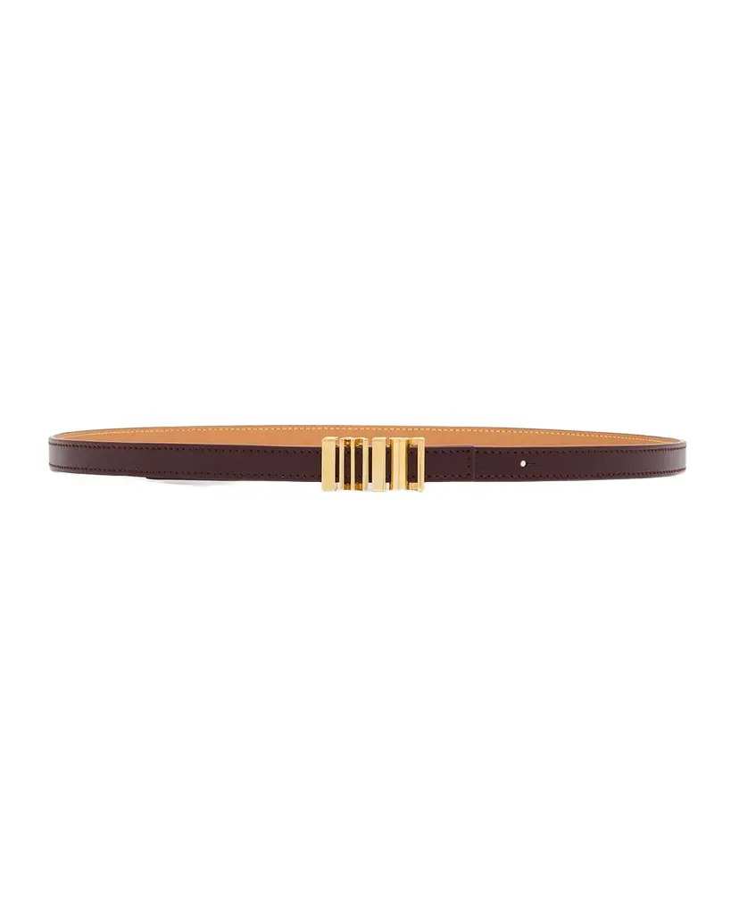Loewe Graphic Buckle Leather Skinny Belt | Image 1 Loewe Graphic Buckle Leather Skinny Belt | Image 1
