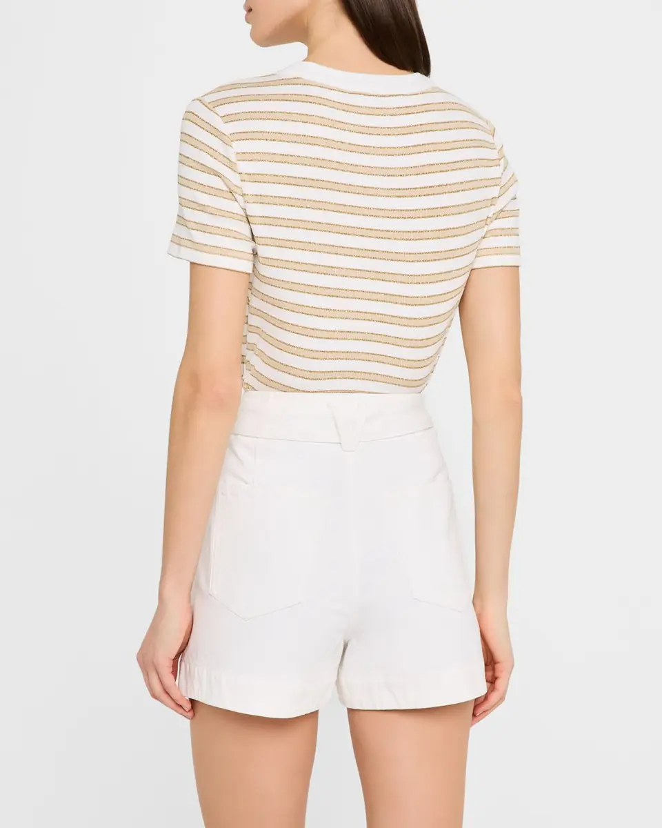 Veronica Beard Dekalb Stripe Short-Sleeve Top | Thumbnail 2 Veronica Beard Dekalb Stripe Short-Sleeve Top | Thumbnail 2