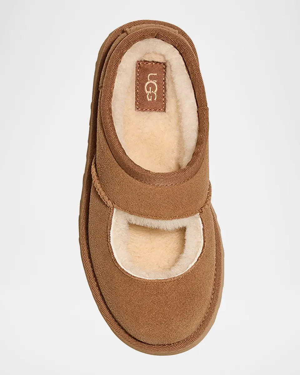 UGG Girl's, Bea Suede Mary Jane Mules, Kids | Thumbnail 3