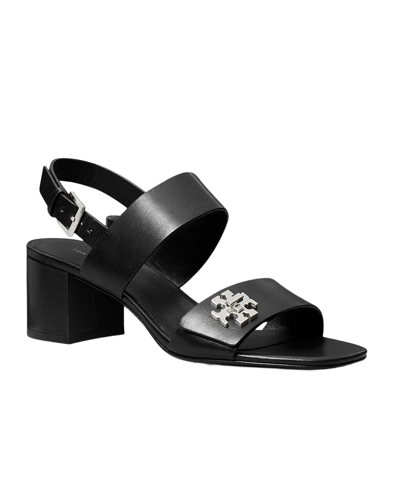 T-Lock Leather Block-Heel Sandals T-Lock Leather Block-Heel Sandals