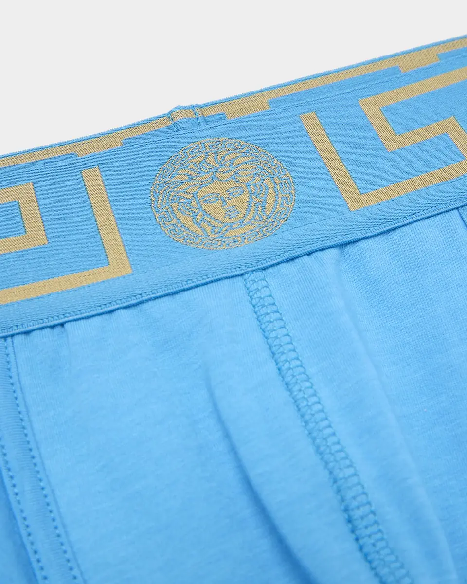 Versace Men's Organic Stretch Cotton Greek Key Boxer Briefs | Thumbnail 2