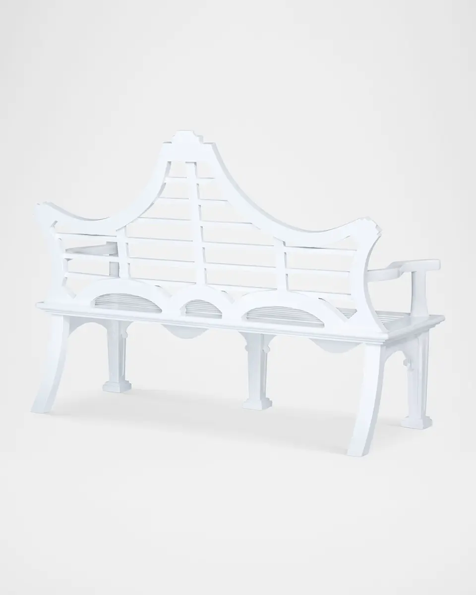 Park Hill Collection Bay Lake Outdoor Garden Bench | Thumbnail 2