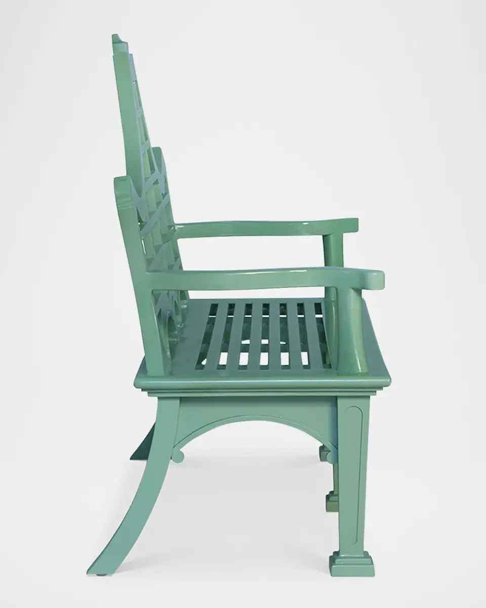 Park Hill Collection Bay Lake Outdoor Garden Bench | Thumbnail 4
