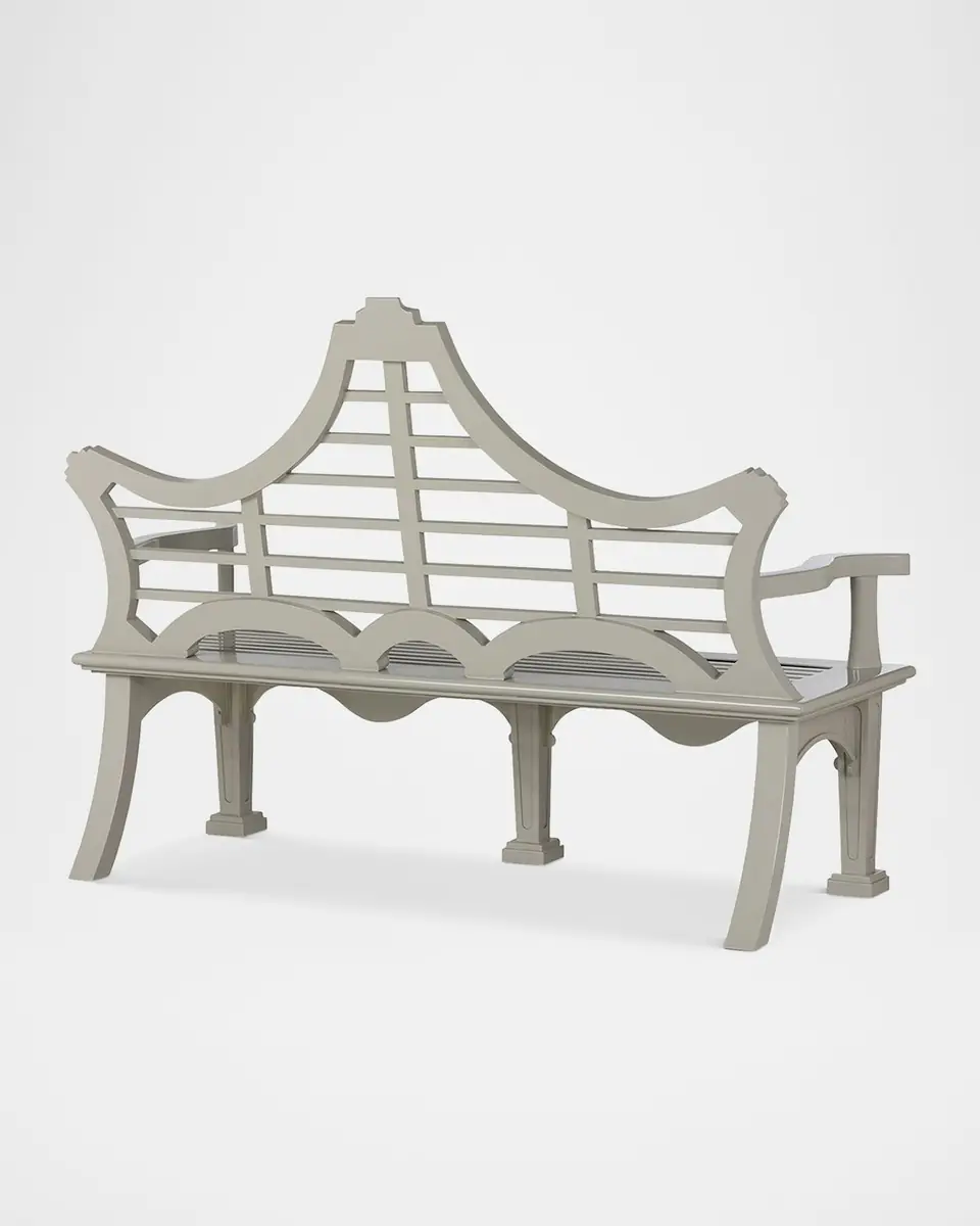 Park Hill Collection Bay Lake Outdoor Garden Bench | Thumbnail 2 Park Hill Collection Bay Lake Outdoor Garden Bench | Thumbnail 2