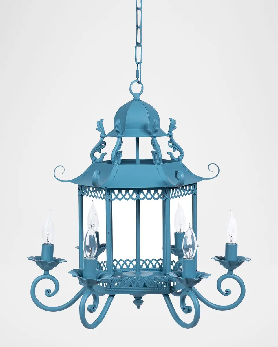 Park Hill Collection Lotus 19" 6-Light Lantern Chandelier | Thumbnail 3 Park Hill Collection Lotus 19" 6-Light Lantern Chandelier | Thumbnail 3